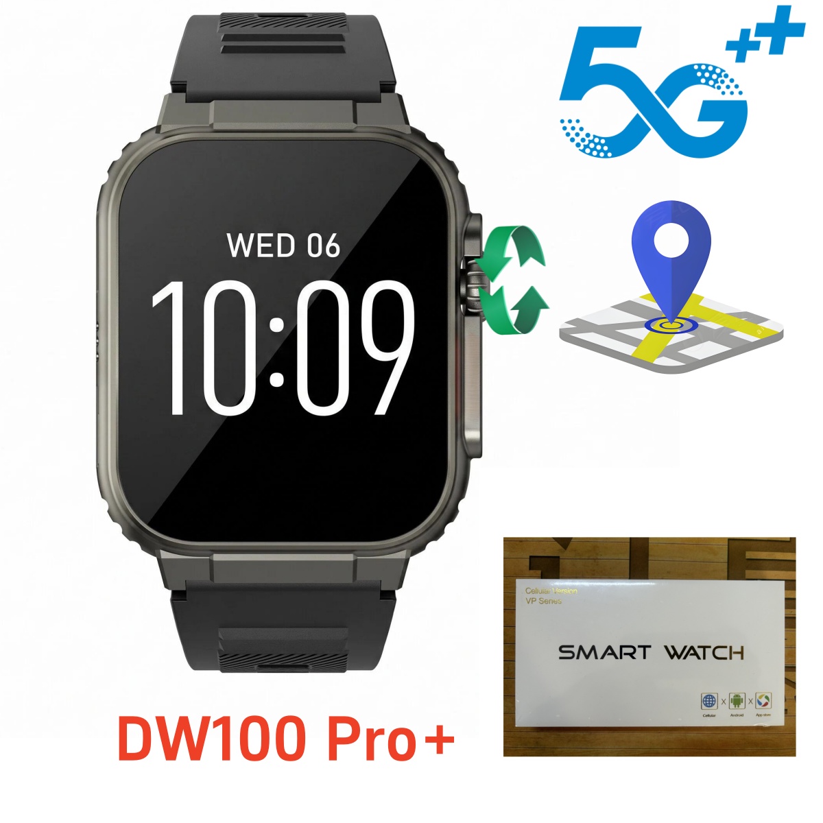 DW100 Pro plus Touch ID Smartw - Heart Rate Gps Watch 评论和价格