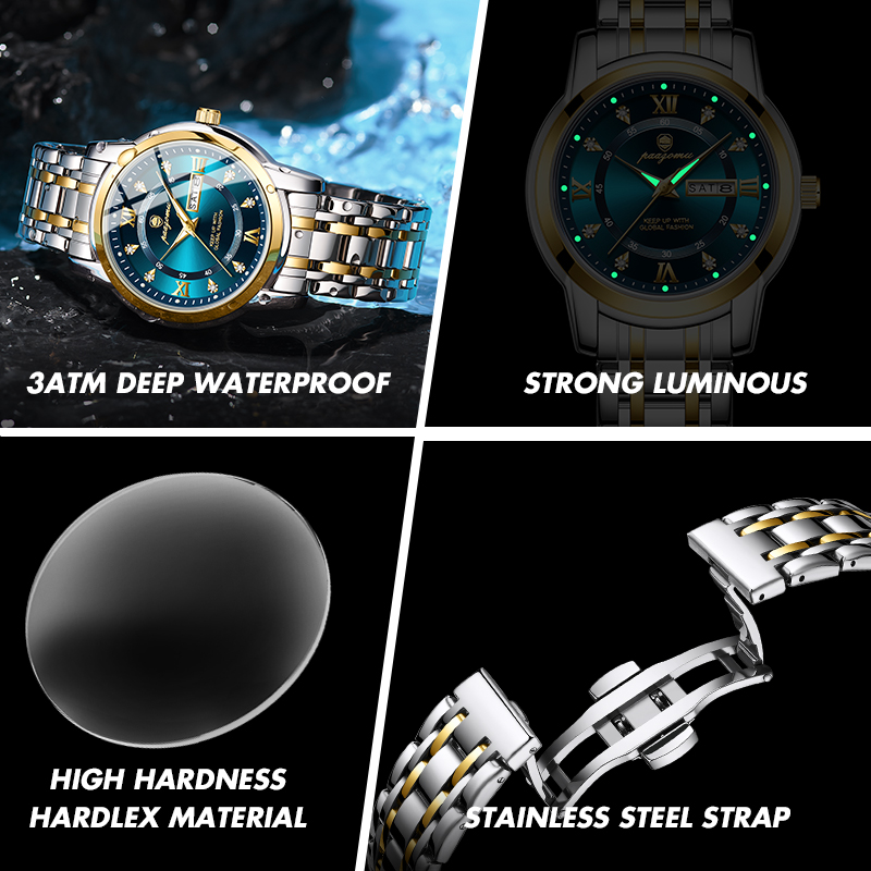 PAAZOMU Watch Men Women Diamon - Smartwatch Luxury Watches For Men 评论和价格