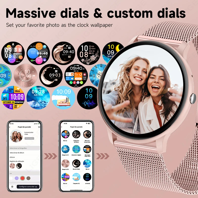 LIGE Bluetooth Call Smart Watc - Smartwatch Ladies Watches For Women 评论和价格