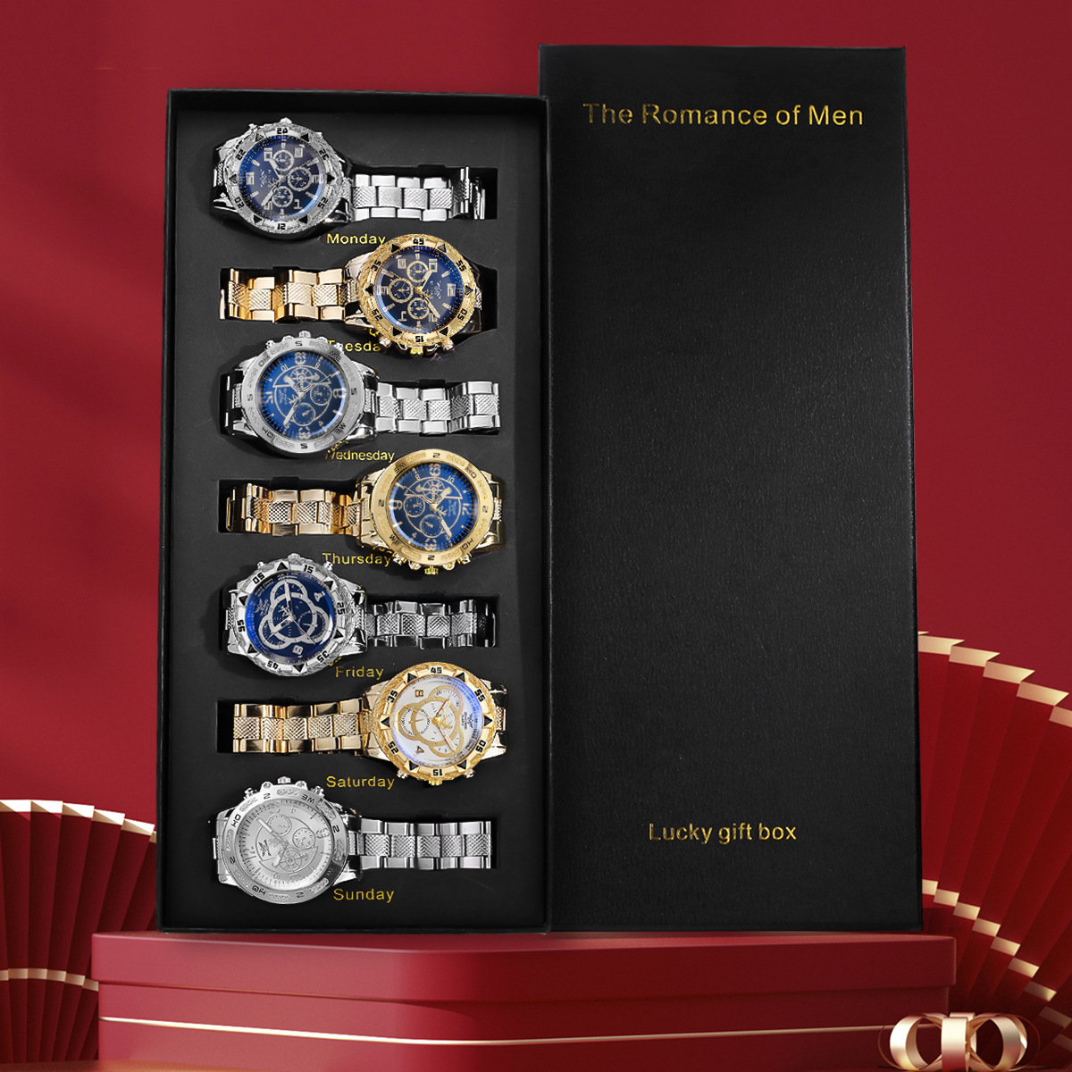 Men 7‑Pcs Watch Multi‑Occasion - Smartwatch Premium Watches For Men 评论和价格