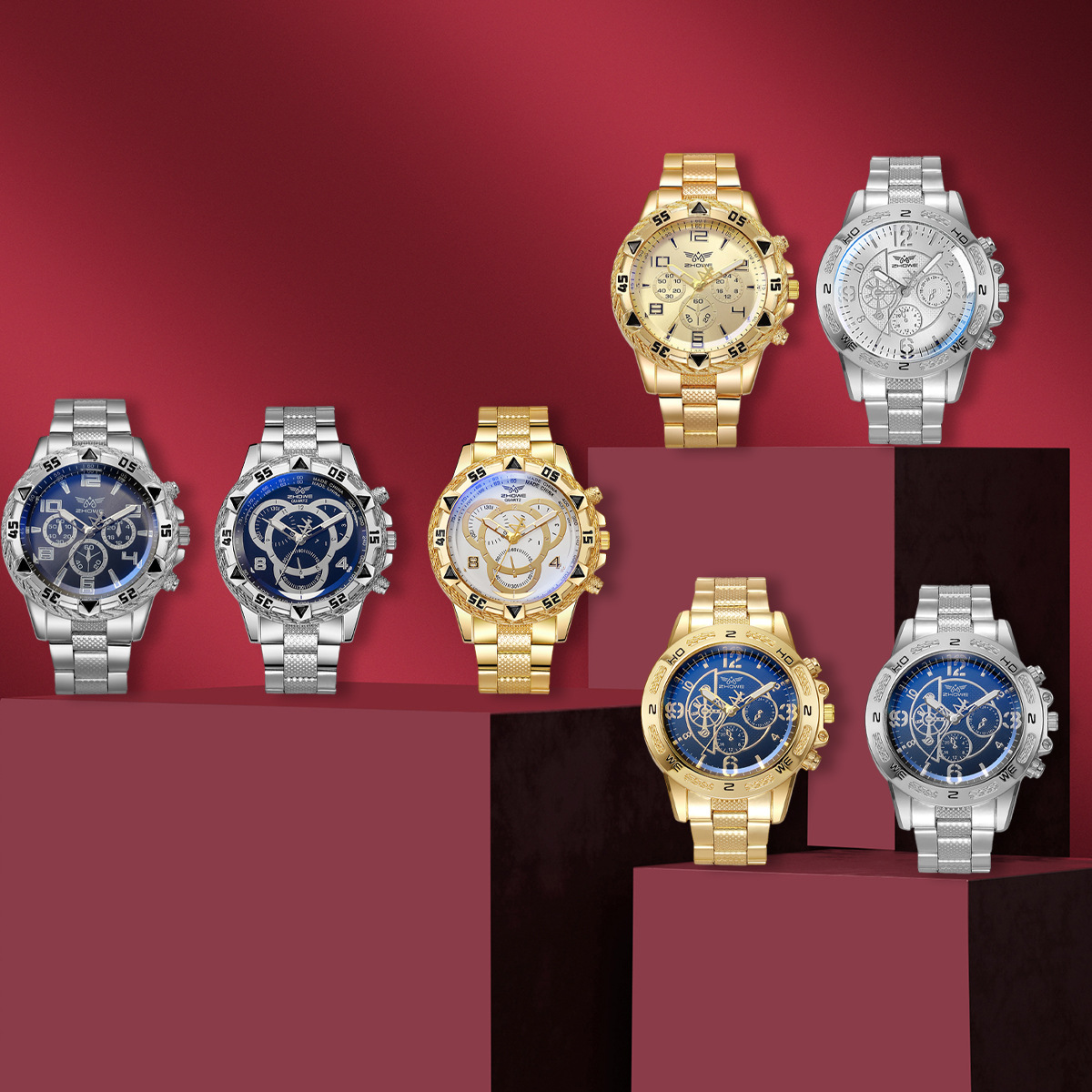 Men 7‑Pcs Watch Multi‑Occasion - Smartwatch Premium Watches For Men 评论和价格
