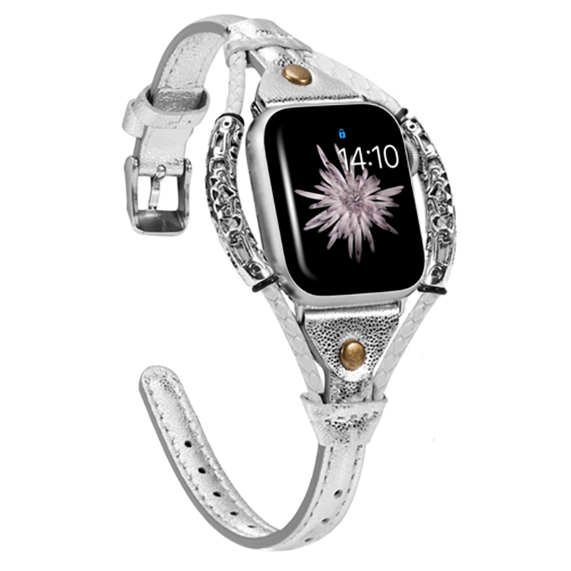 Genuine Leather Strap for Appl - Smartwatch Luxury Watches For Women 评论和价格