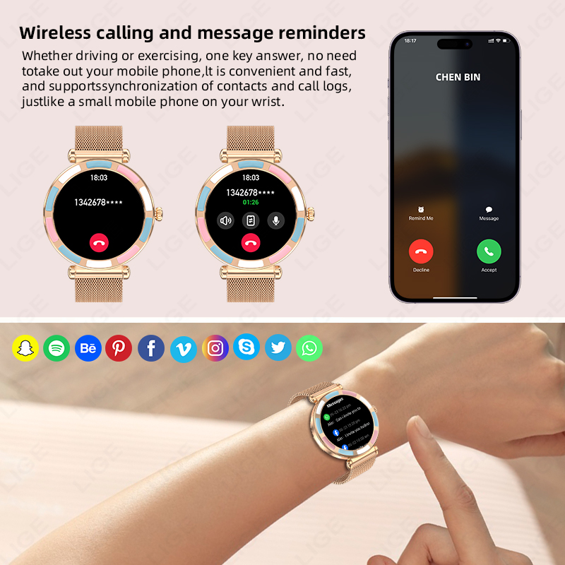 2026 LIGE Luxury Smart Watch F - Smartwatch Luxury Watches For Women 评论和价格